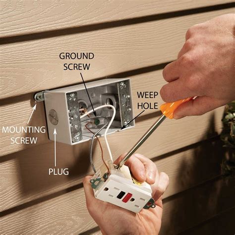 installing metal outlet box|installing a new outlet box.